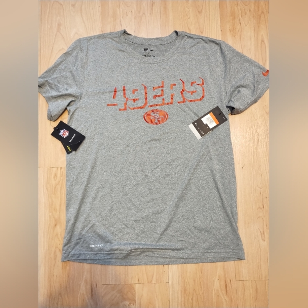 Nike Gray 49ers Short Sleeve Tee